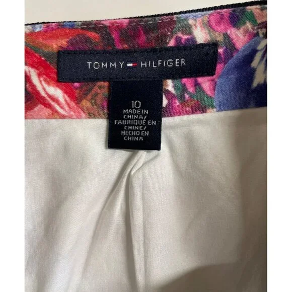 Tommy Hilfiger Floral Butterflies Lined Pencil Straight Skirt Womens Size 10 - Picture 7 of 10